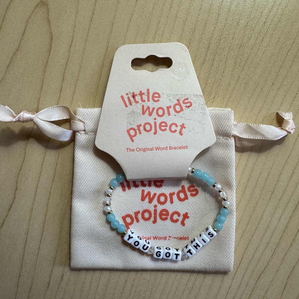 Little Words Project “You Got This” Inspirational Bracelet Sz Small Medium NWT - Picture 5 of 7